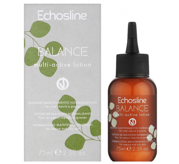 ECHOSLINE BALANCE MULTI-ACTIVE LOTION БАЛАНСИРАЩ  ЛОСИОН ПРОТИВ ПЪРХОТ ПРИ МАЗЕН СКАЛП 75ml